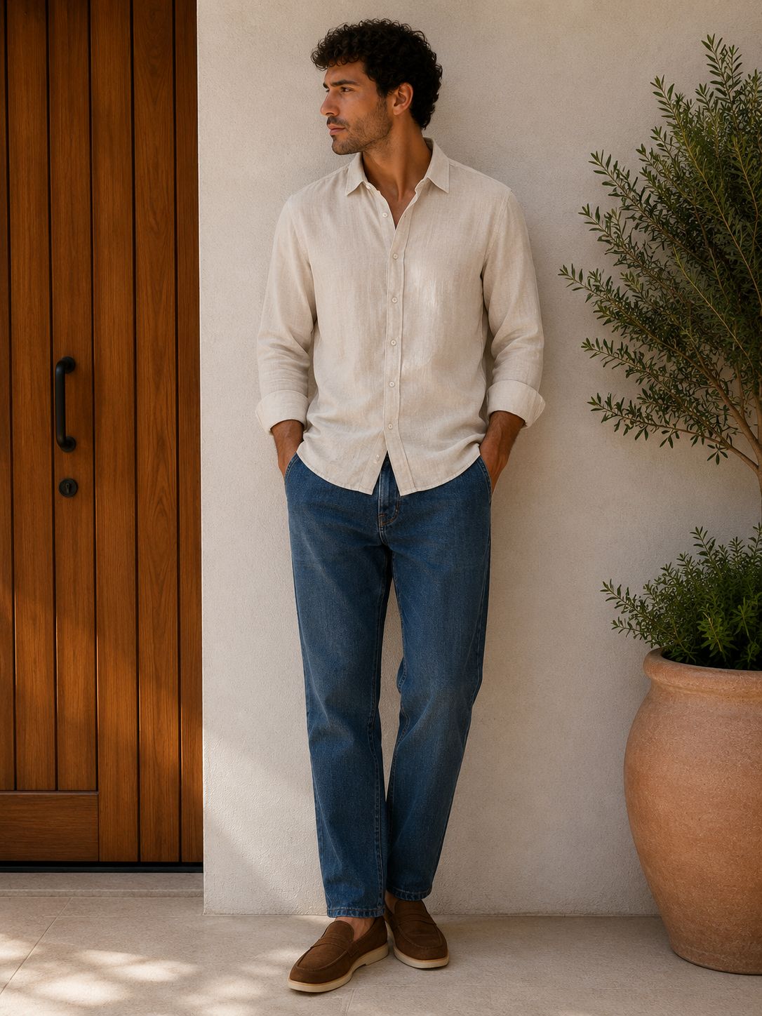 CAMISA BEIGE