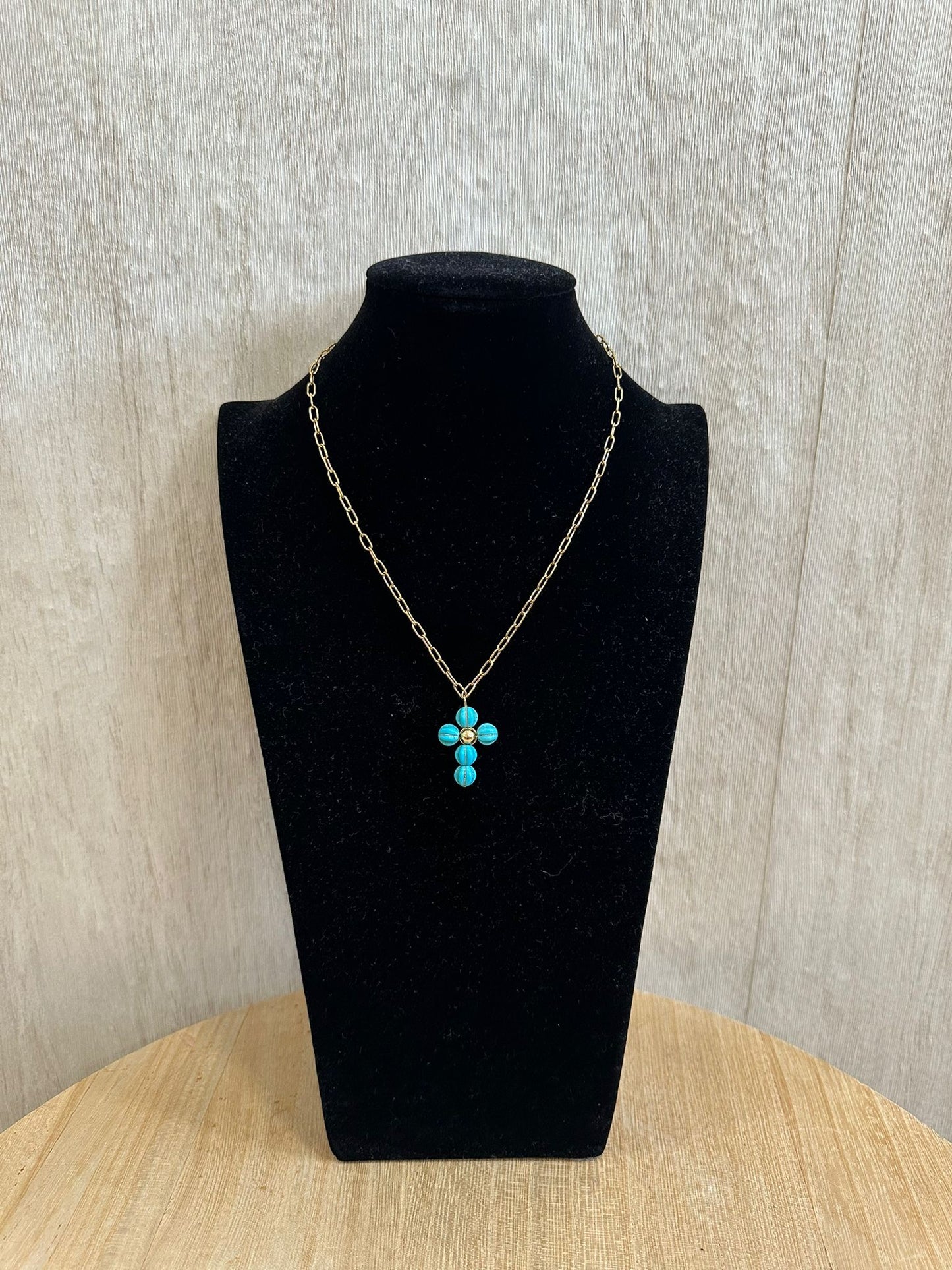 COLLAR CRUZ AZUL