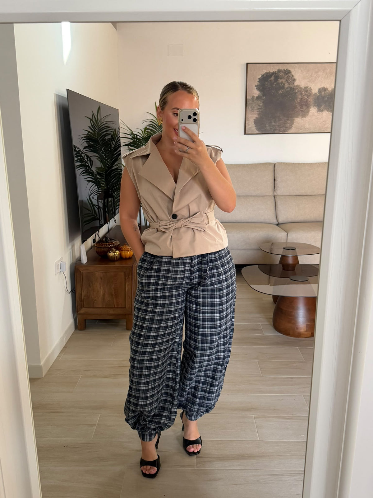 PANTALON CUADROS AZUL