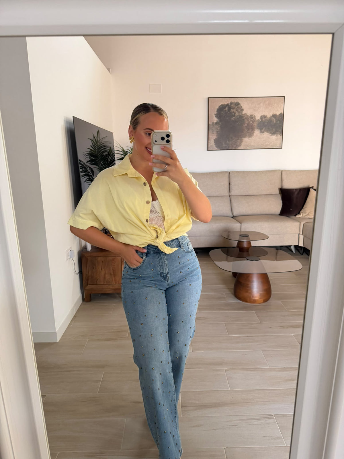 CAMISA PANA AMARILLA