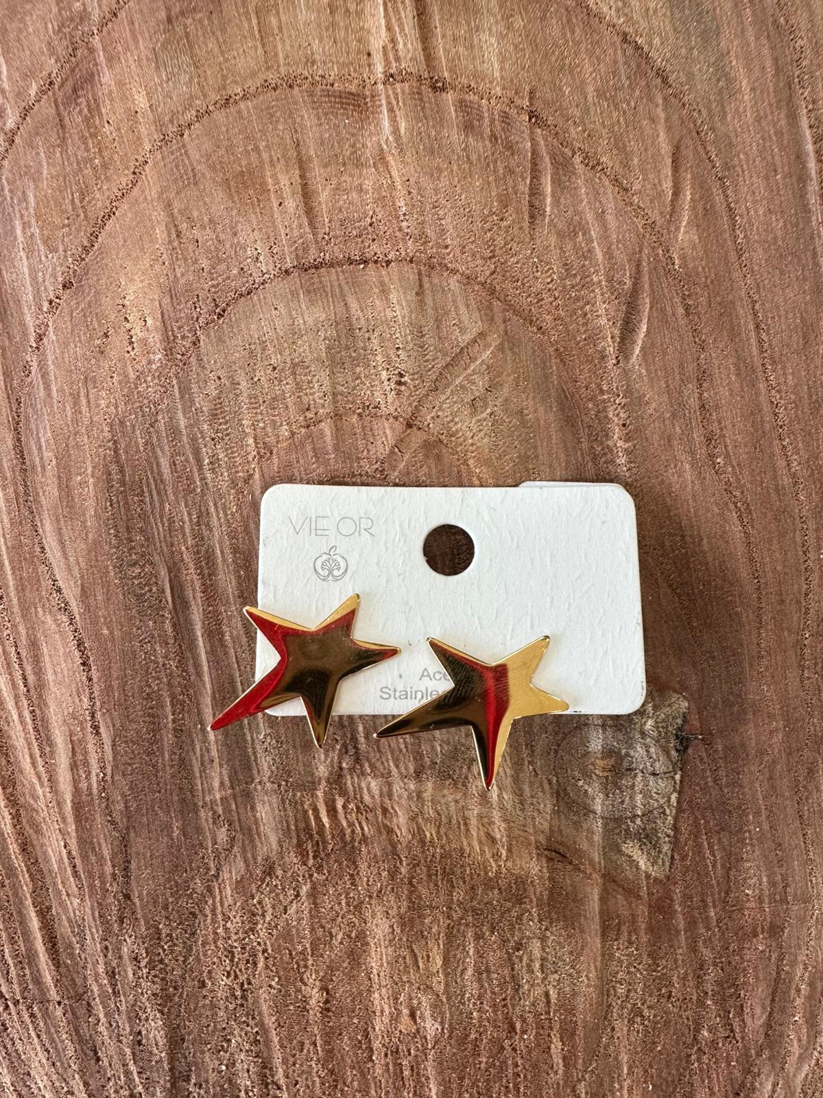 PENDIENTES ESTRELLA DORADO