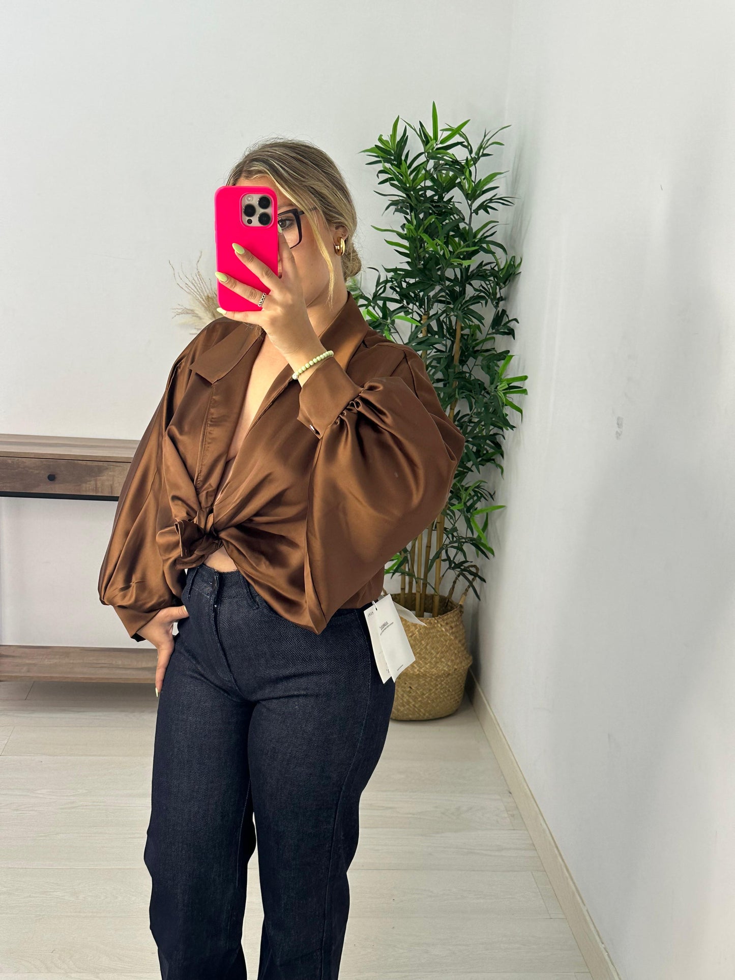 CAMISA LOLA MARRON