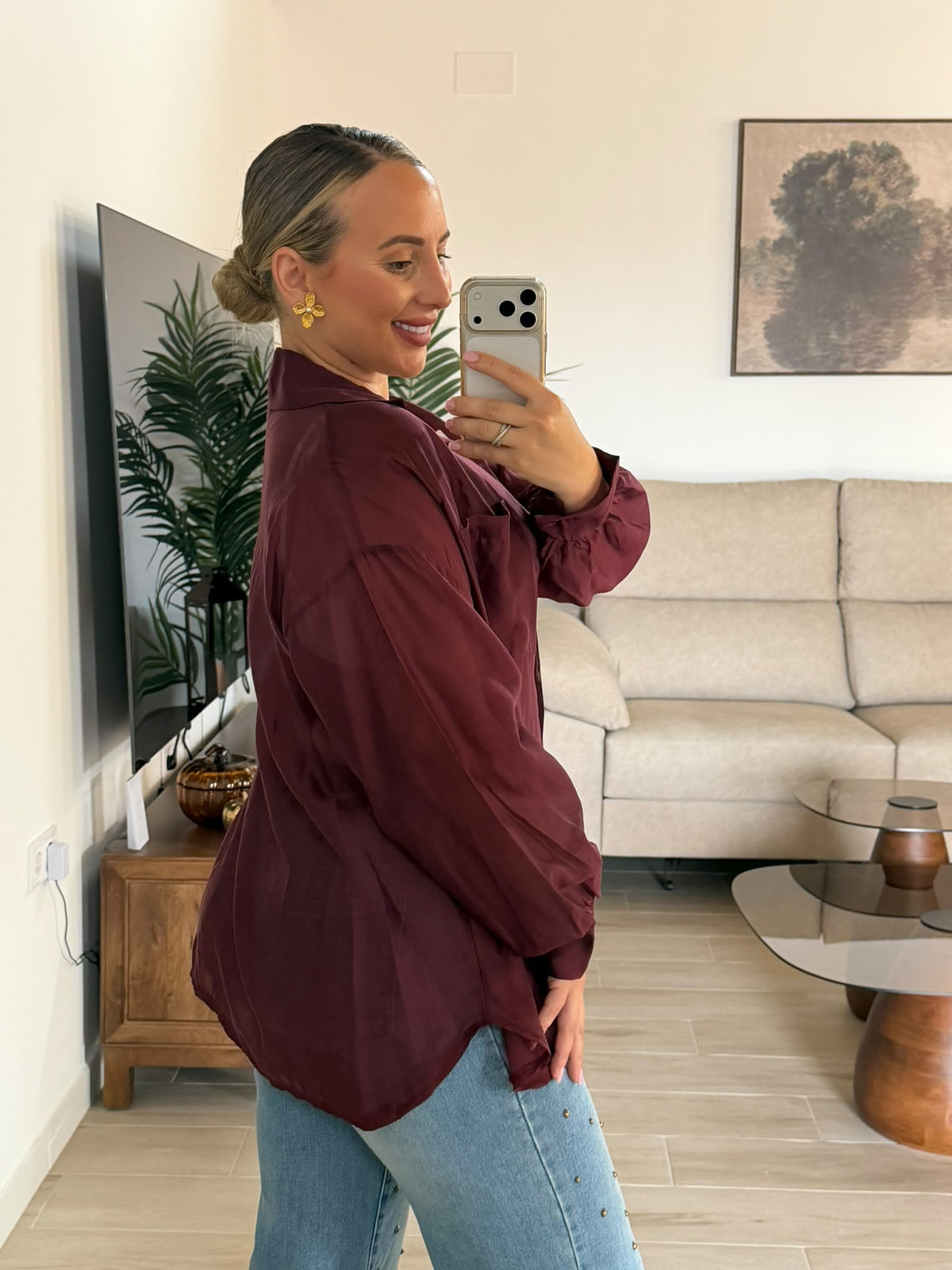 BLUSA ALMA BURDEOS