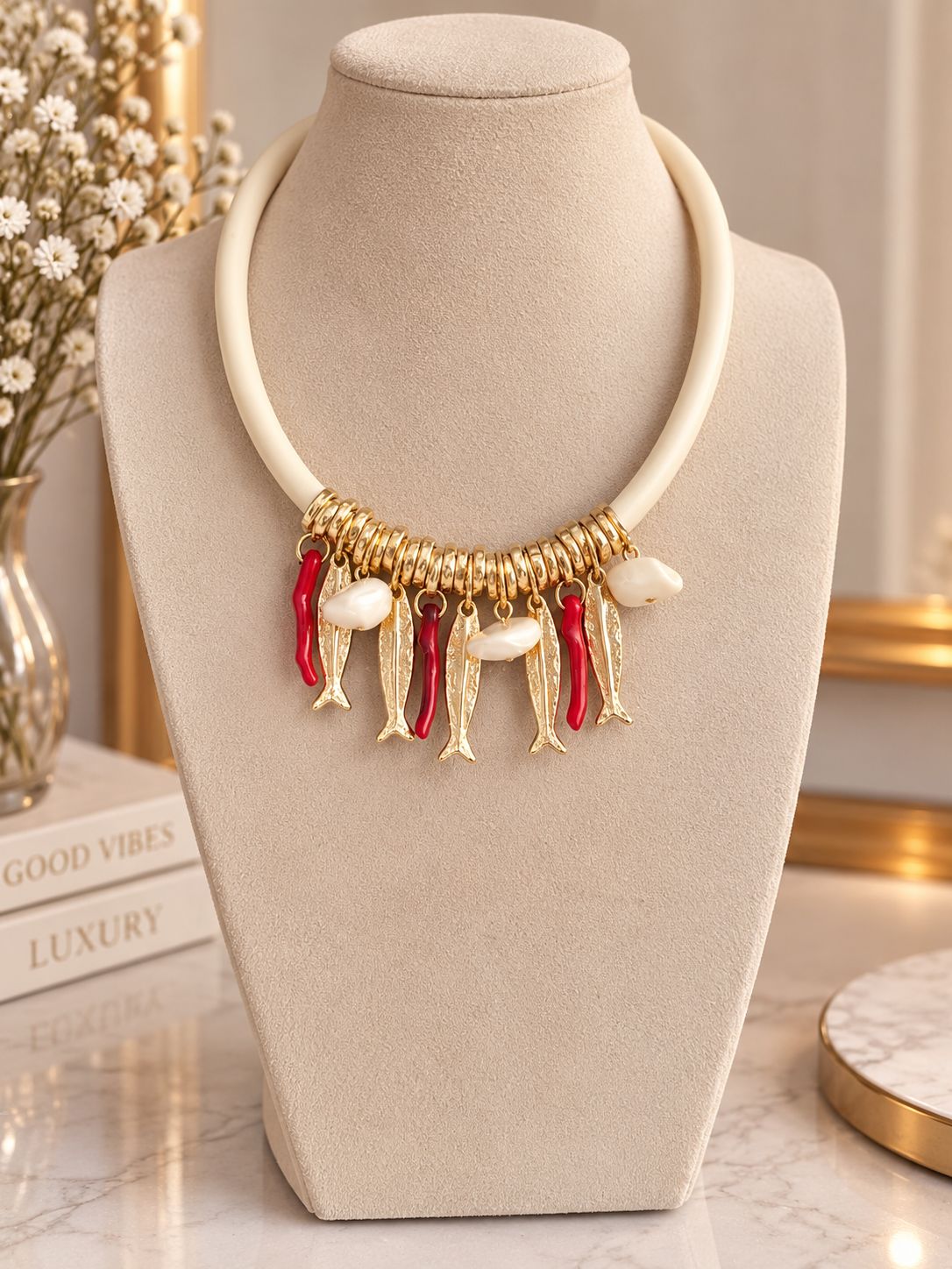COLLAR PEZ BEIGE