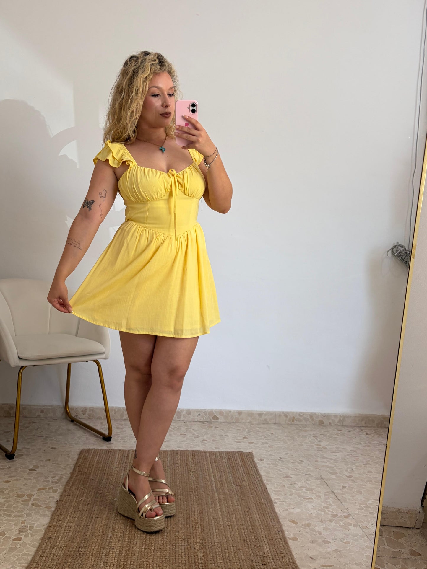 VESTIDO MOJACAR AMARILLO