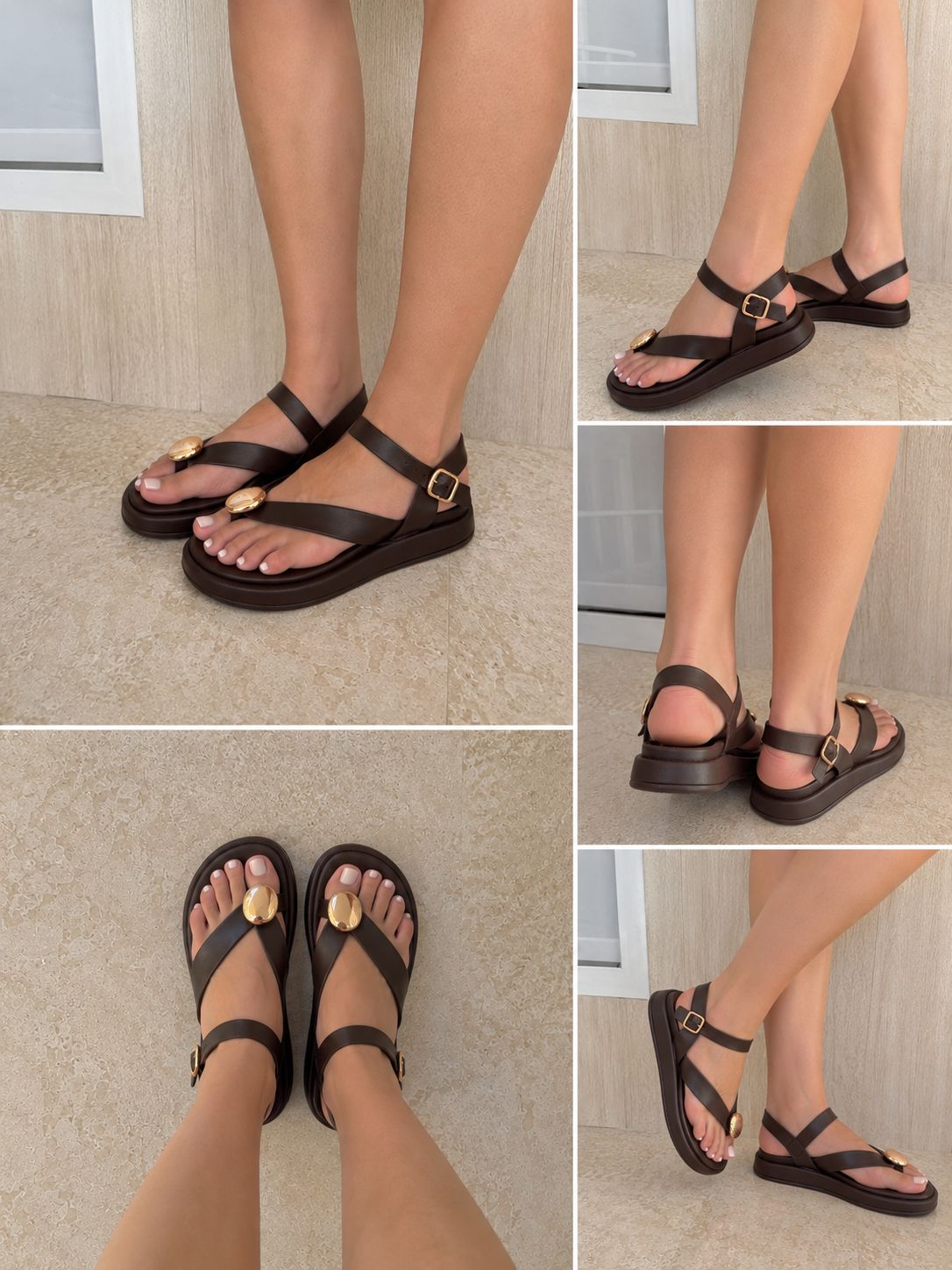 SANDALIA CAPRI MARRON CHOCOLATE