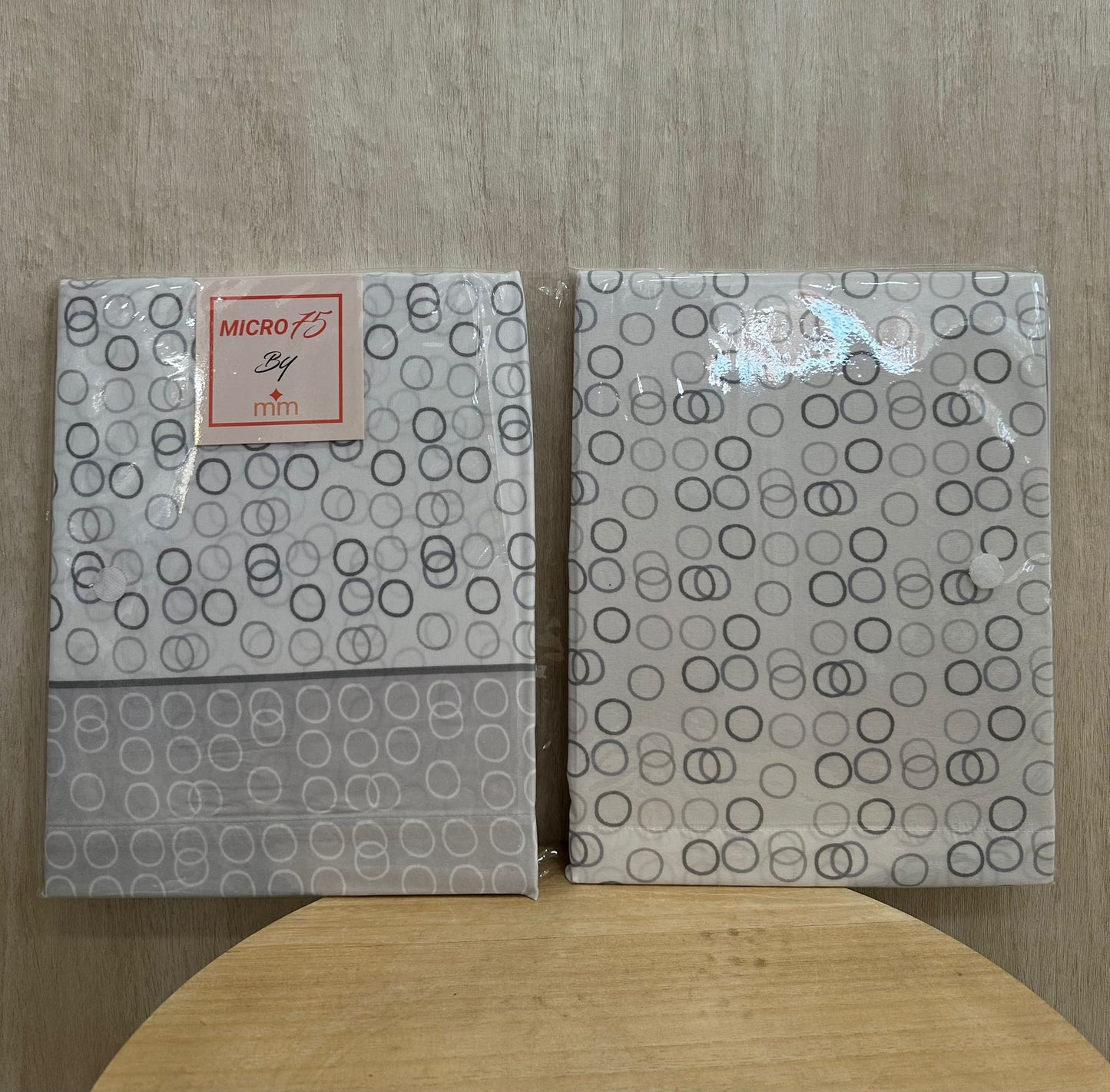 SABANAS CIRCULOS GRIS 90cm