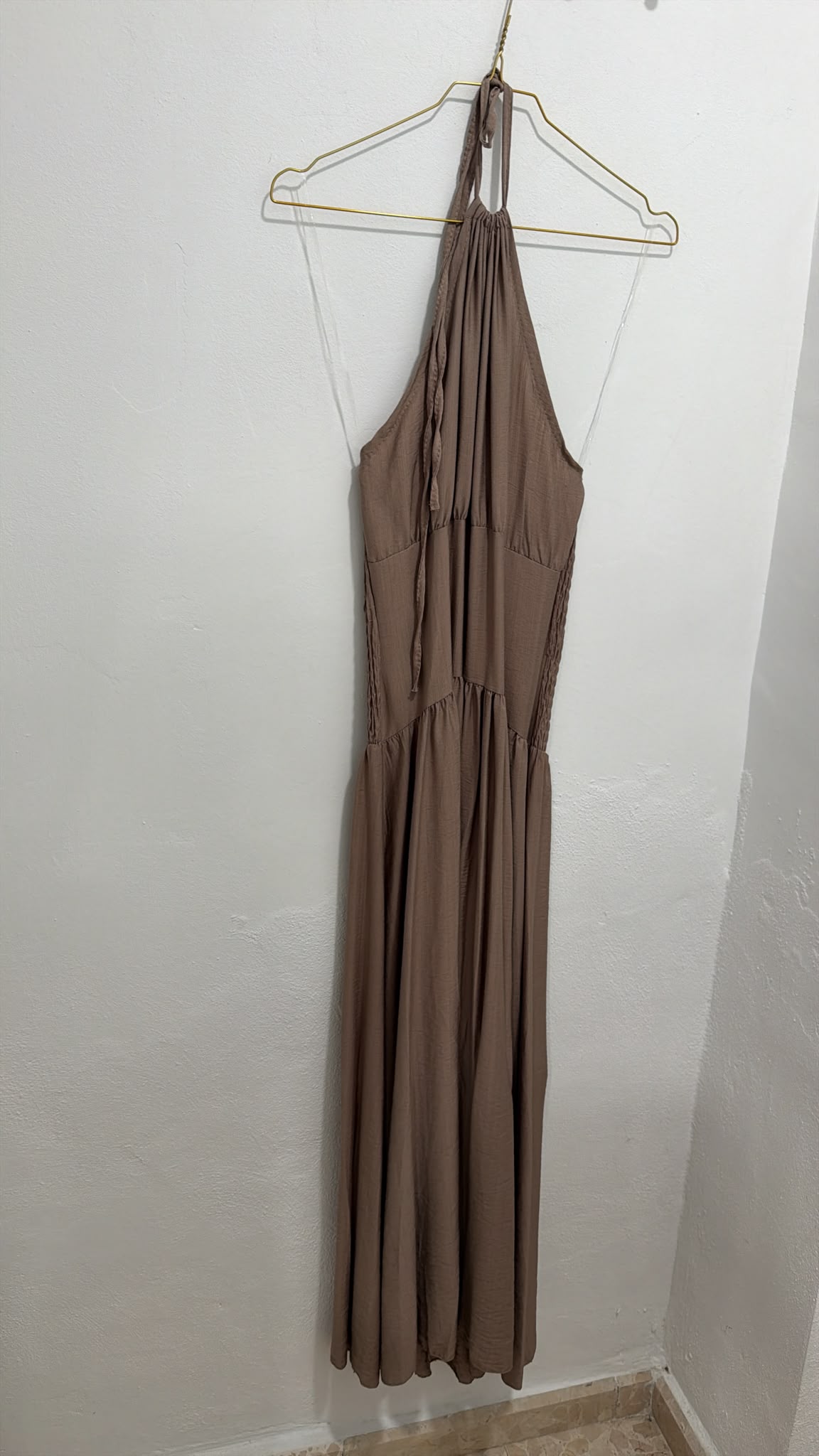 VESTIDO TAUPE