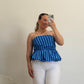 TOP RAYAS AZUL