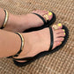 SANDALIAS MYKONOS NEGRAS