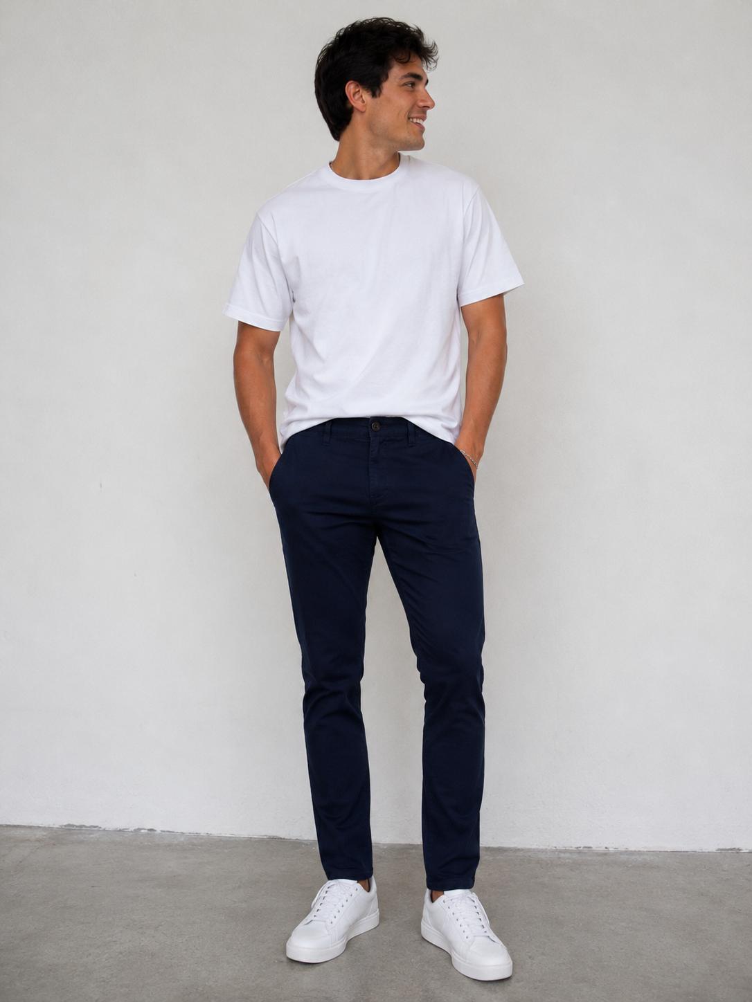PANTALON DE PINZA AZUL