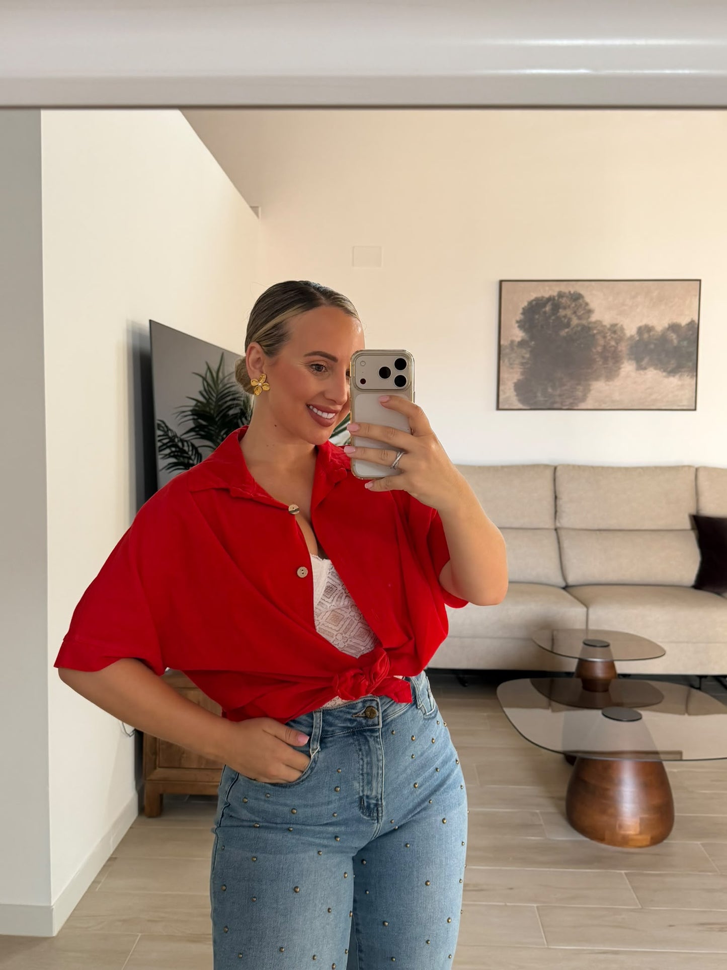 CAMISA PANA ROJA