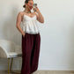 PANTALON AMERI GLOBO BURDEOS