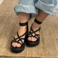 SANDALIAS AGATHA NEGRAS