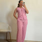 CONJUNTO VICHY ROSA FUCSIA