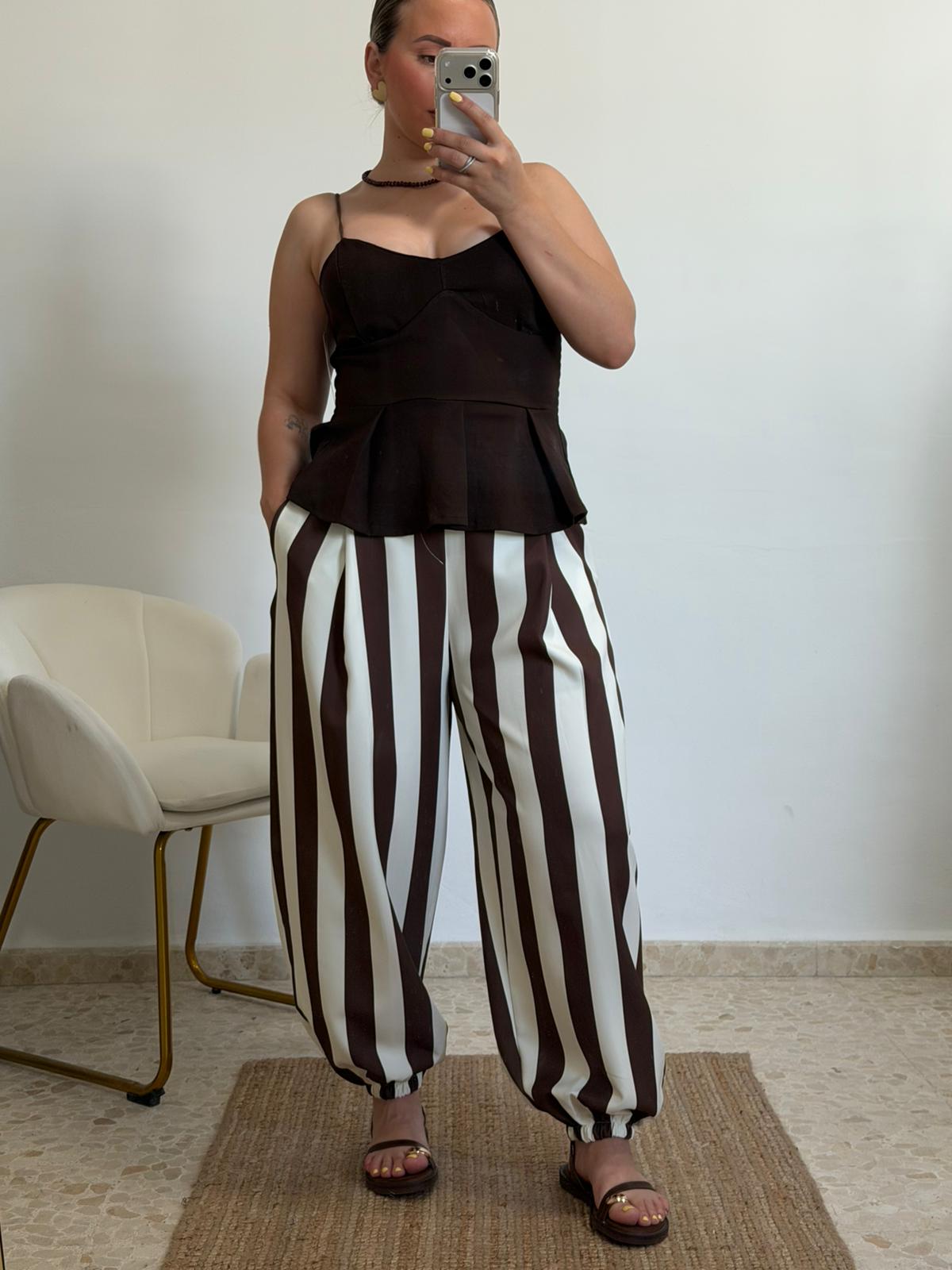 PANTALON RAYAS BLANCO