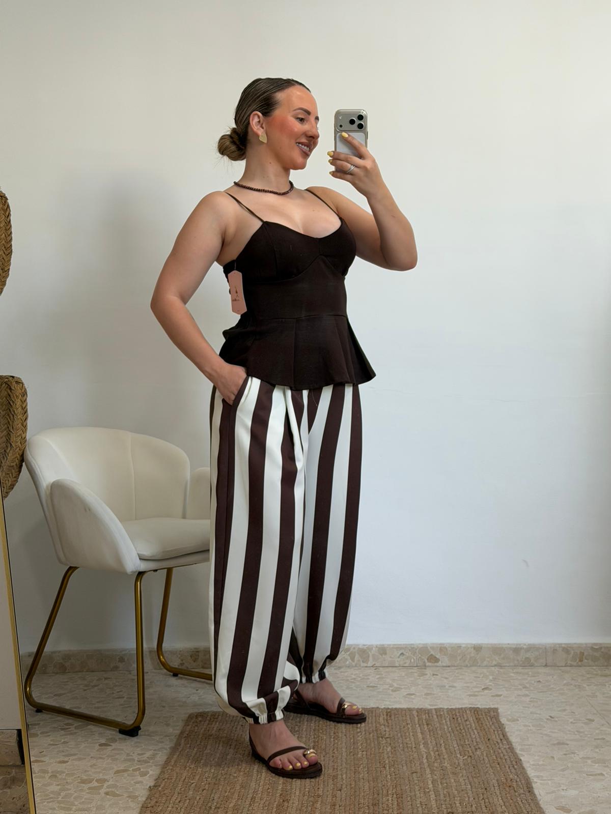 PANTALON RAYAS BLANCO