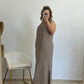 VESTIDO LIA TAUPE