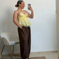 PANTALON AMERI GLOBO MARRON