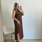 VESTIDO LIA MARRON CHOCOLATE
