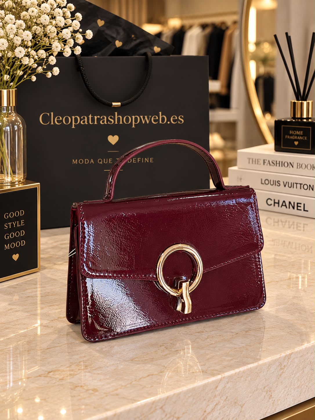 BOLSO ROMA BURDEOS
