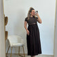 VESTIDO CINTURON MARRON