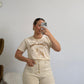 PANTALON CORTO BEIGE