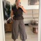 PANTALON CUADROS CHOCOLATE