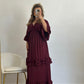 VESTIDO FATIMA BURDEOS