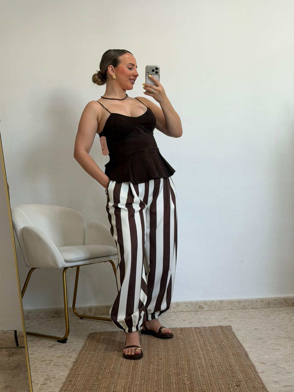 PANTALON RAYAS BLANCO