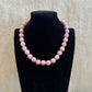 COLLAR ABALORIOS ROSA