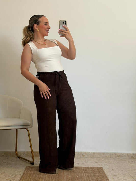 PANTALON BAMBULA MARRON CHOCOLATE