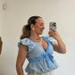 BLUSA CAYETANA CELESTE
