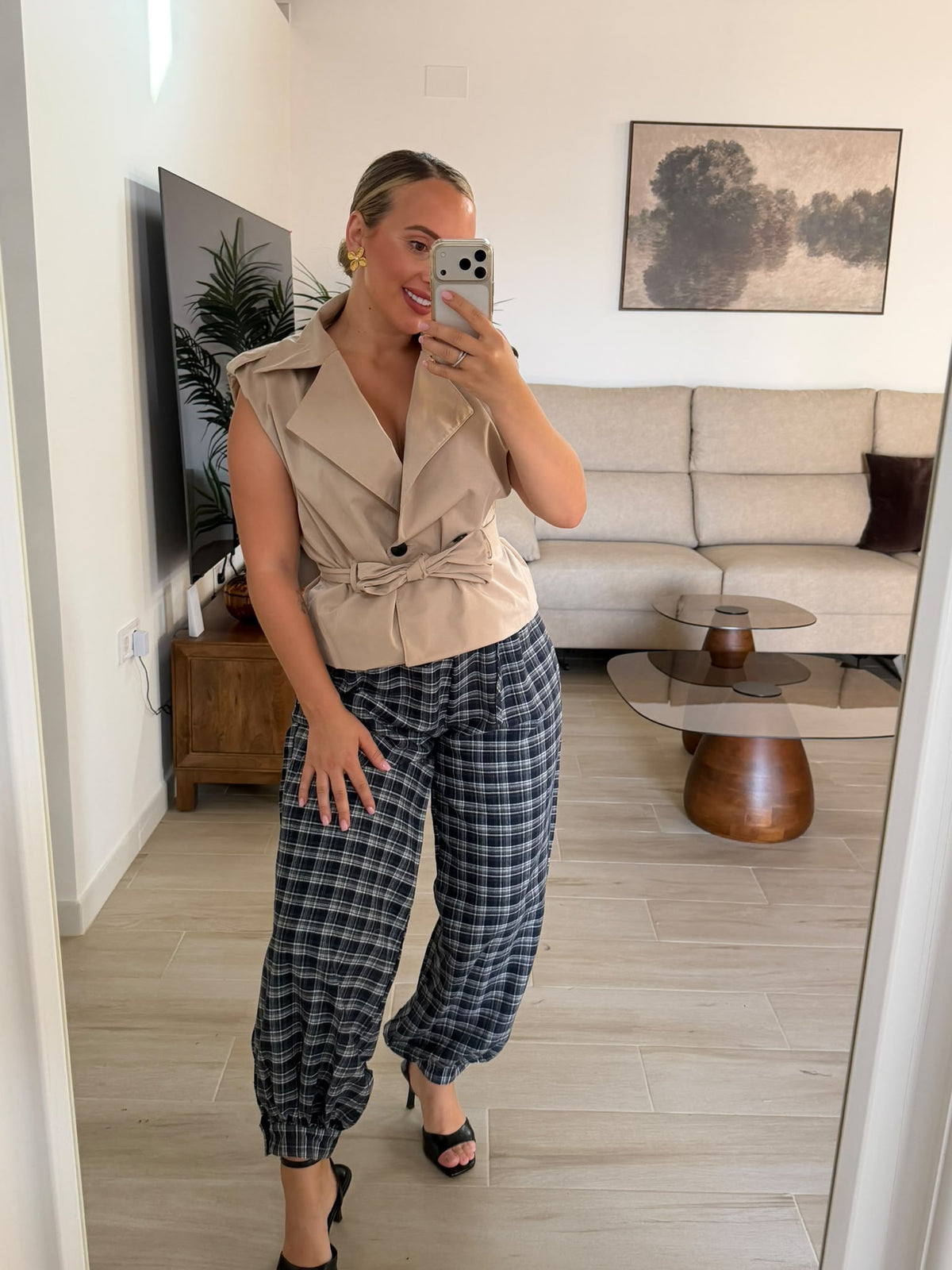 PANTALON CUADROS AZUL