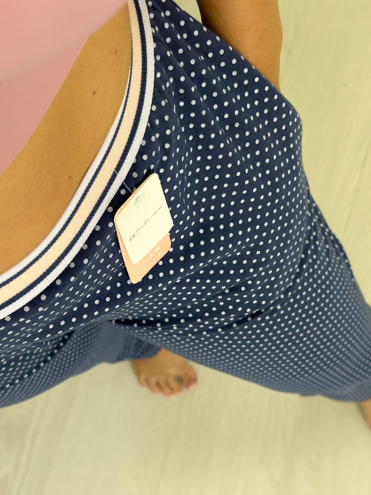 PANTALON PIJAMA LUNARES AZUL