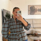 CAMISA CUADROS CELESTE