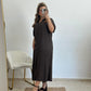 VESTIDO CAMISERO MARRON CHOCOLATE