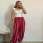 PANTALON GLOBO CORAL Y BURDEOS