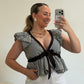 BLUSA CAYETANA MARRÓN