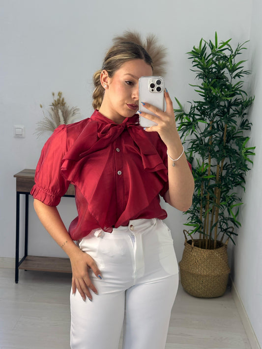 CAMISA AMOR BURDEOS