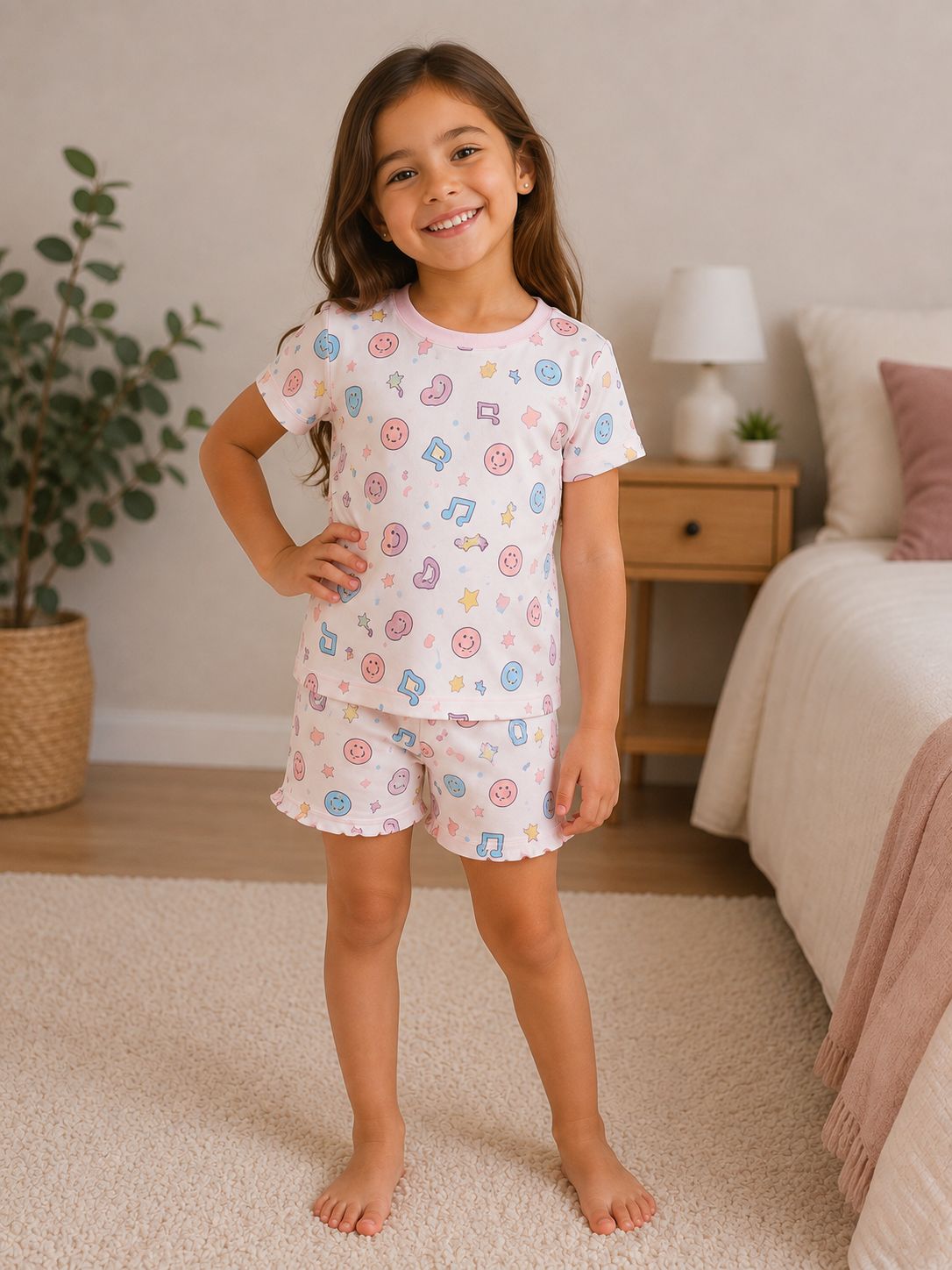 PIJAMA NIÑA ROSA