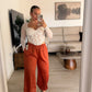 PANTALON SATEN TEJA