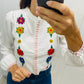 CAMISA FLORES BORDADA