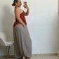 PANTALON AMERI GLOBO TAUPE