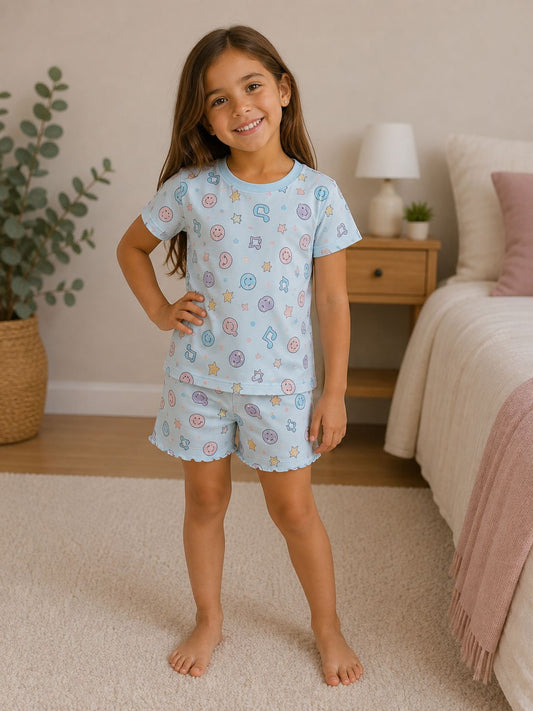 PIJAMA NIÑA AZUL