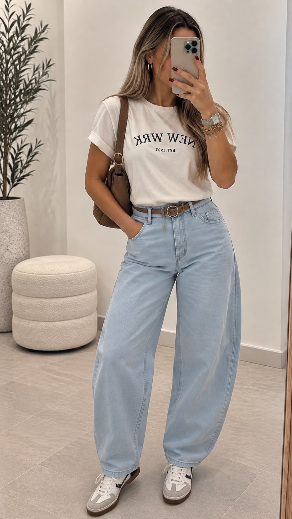 PANTALON CELESTE