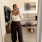 PANTALON PINZA CHOCOLATE