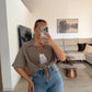 CAMISA PANA TAUPE