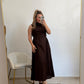 VESTIDO CAROLINA MARRON CHOCOLATE