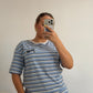 CAMISETA LOVE CELESTE